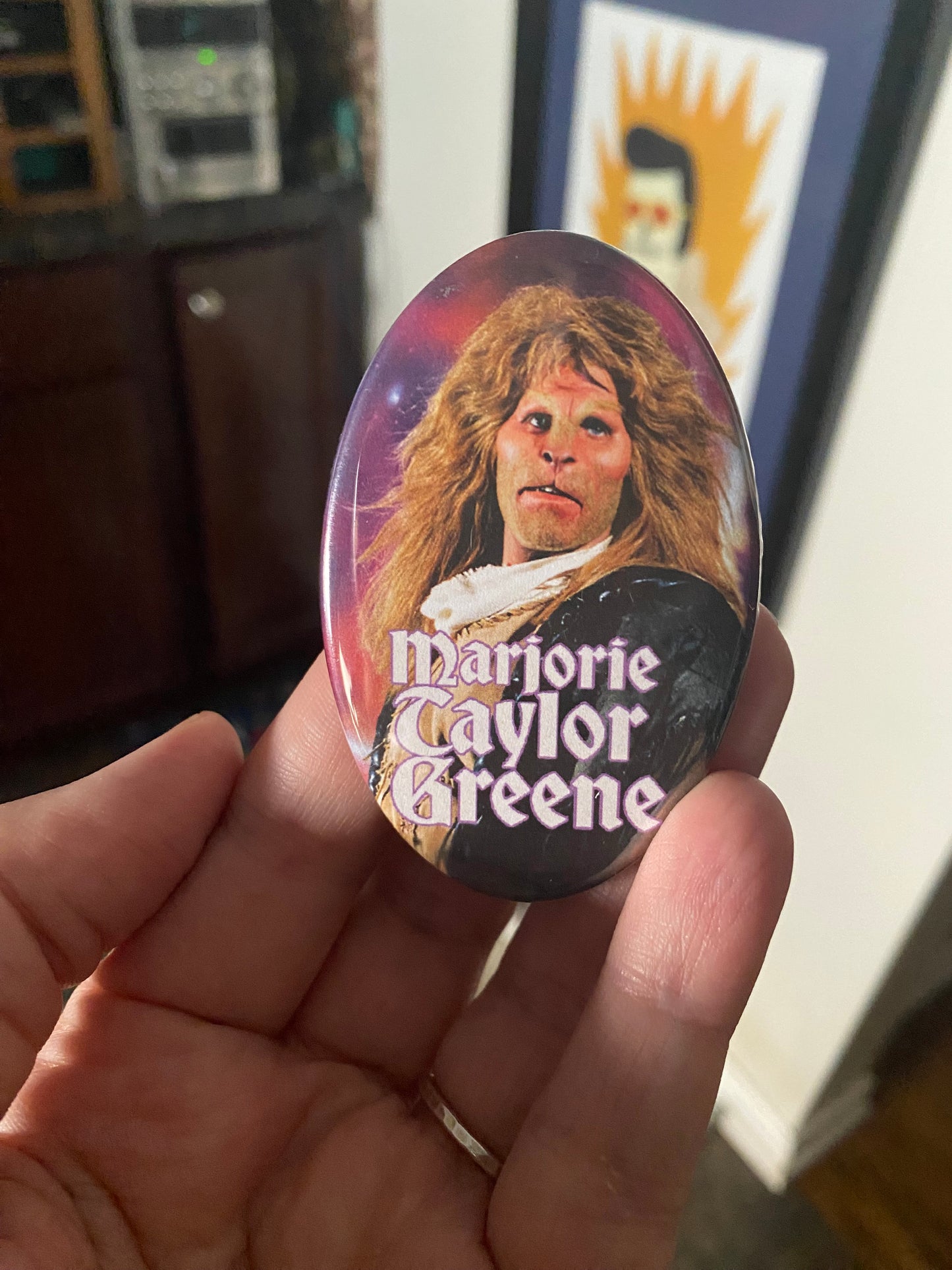 Marjorie Taylor Greene Oval Magnet