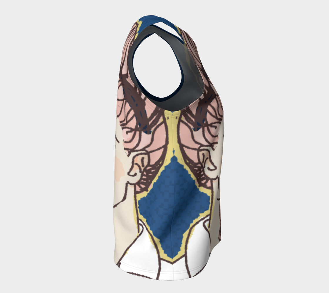 Pink Beehive Long Tank Top