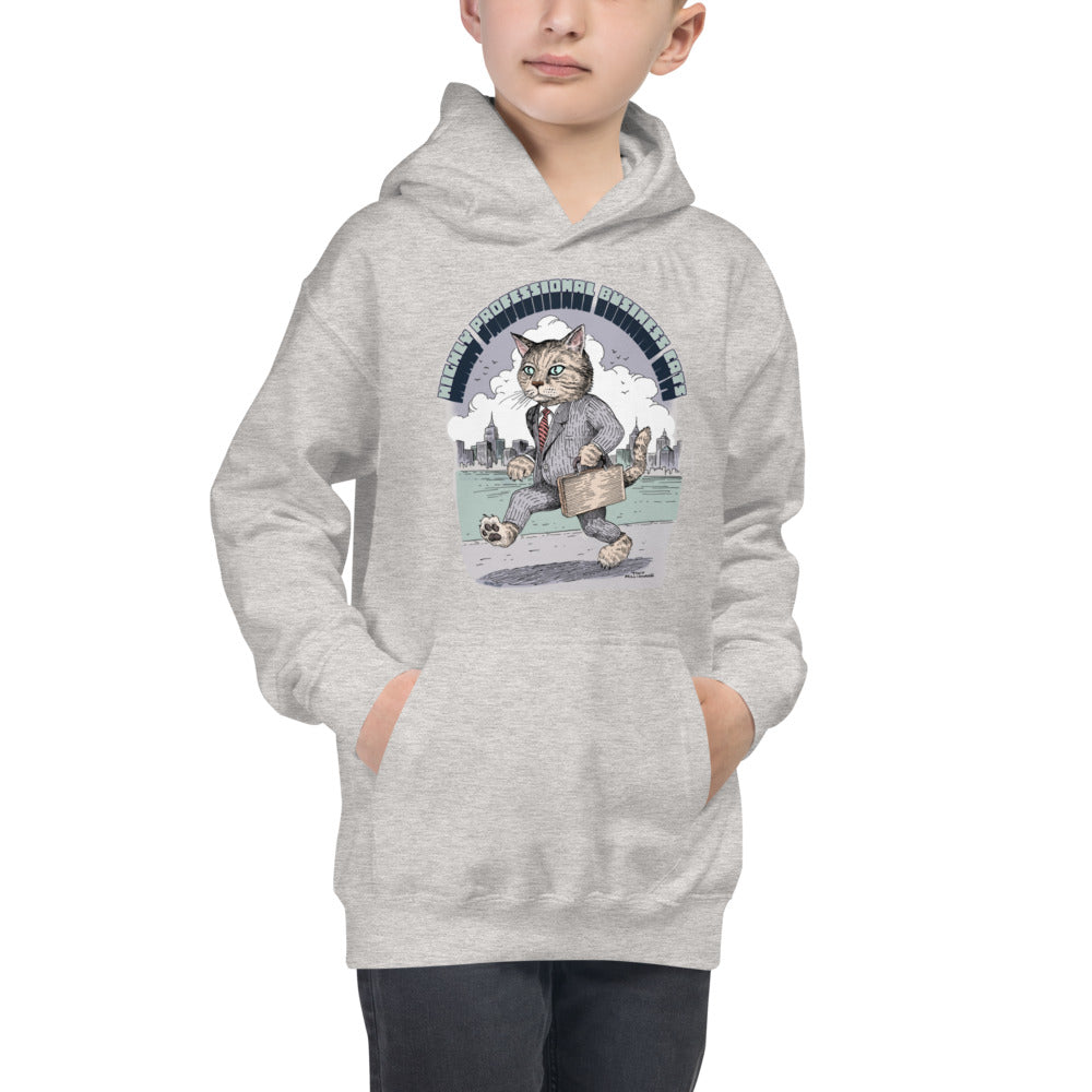 Business Cats Kids Hoodie