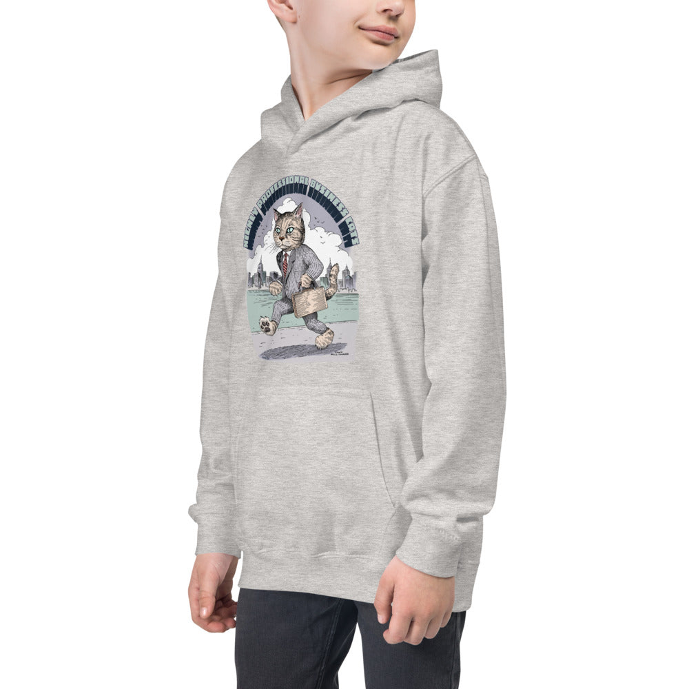 Business Cats Kids Hoodie