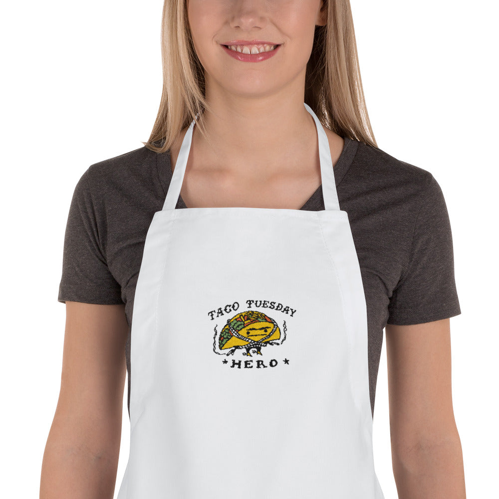 Taco Tuesday Hero Embroidered Apron