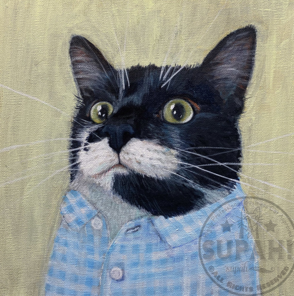 Giclée Print Cat Peter Loew