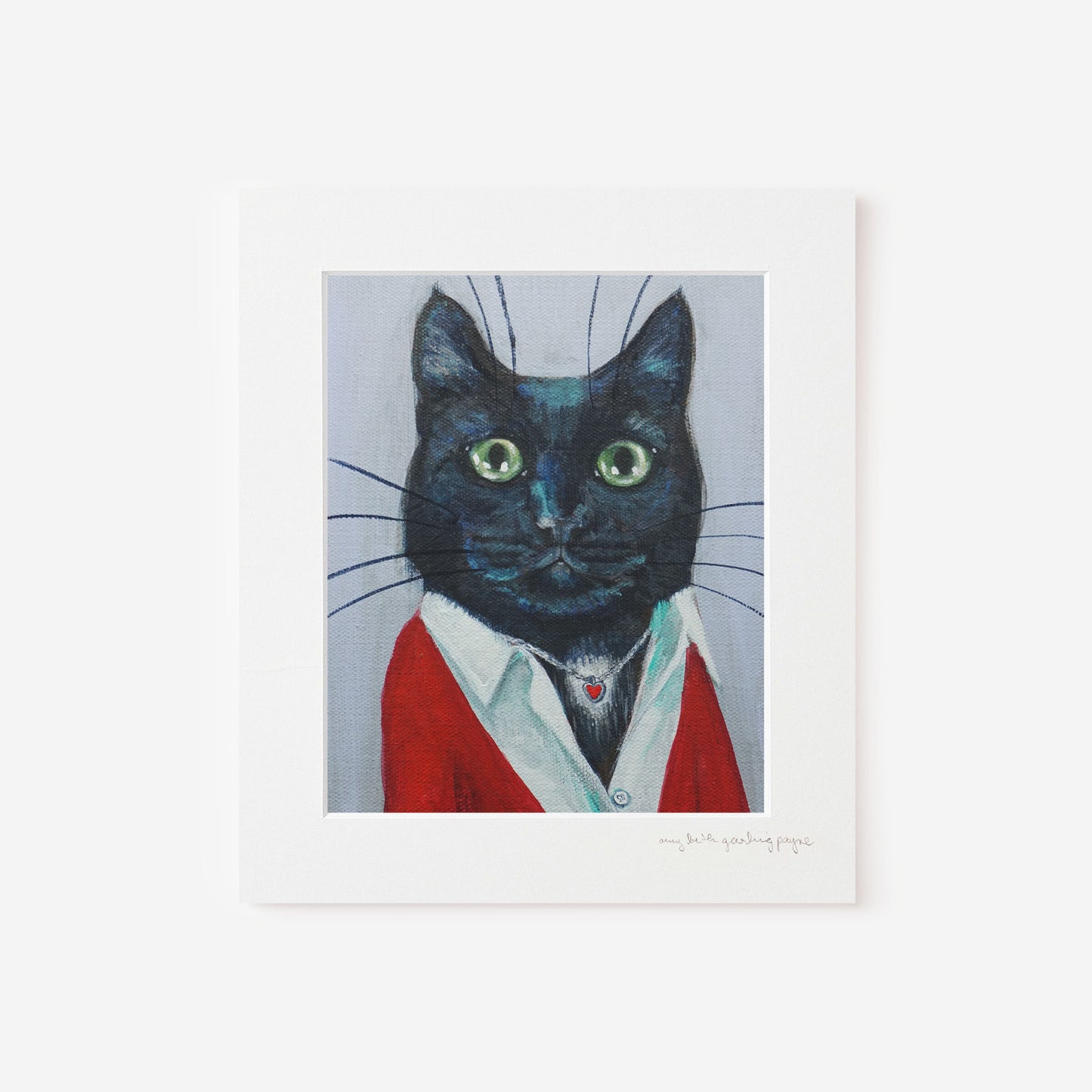 Giclée Print Cat Miss Beanie