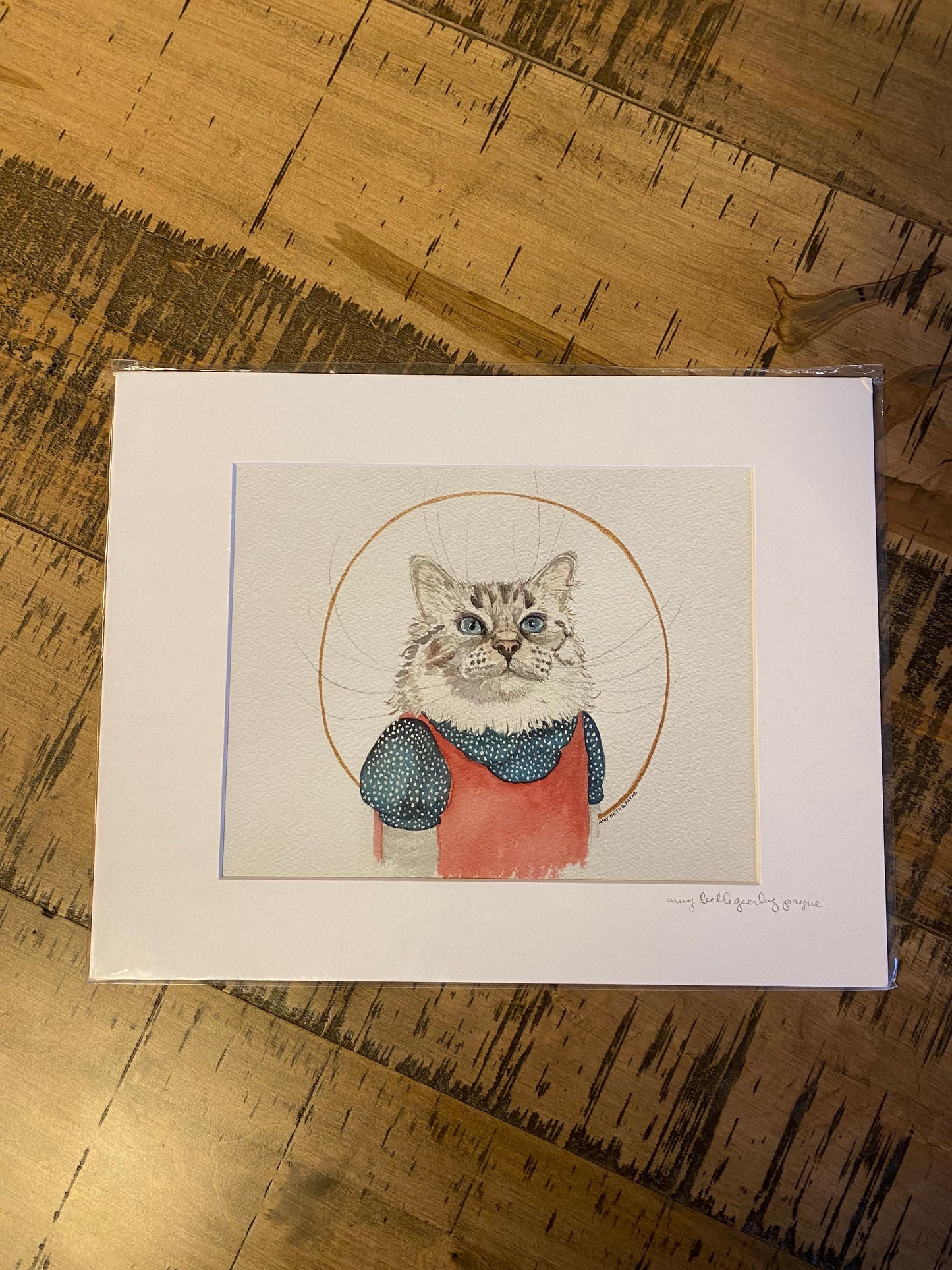 Giclée Print Cat Pinky WC