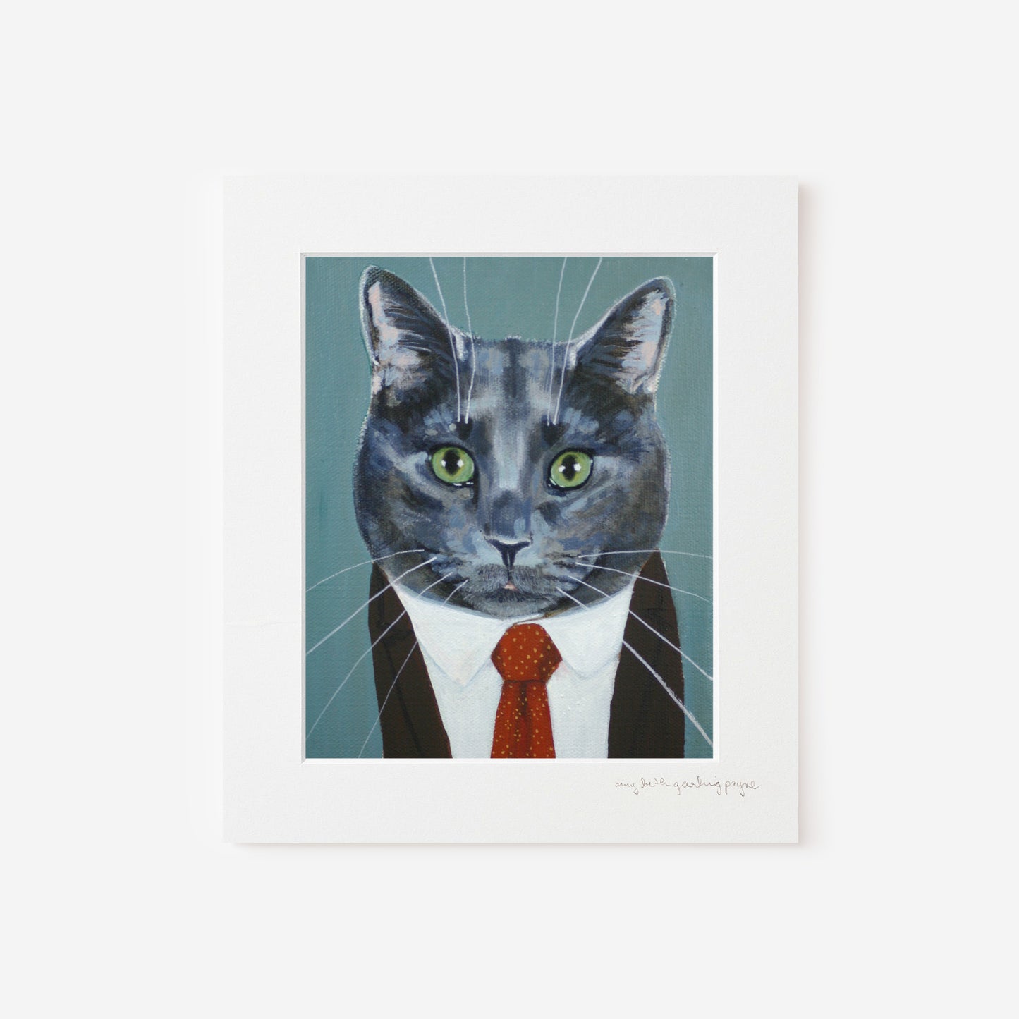 Giclée Print Cat Sammy Russian Blue