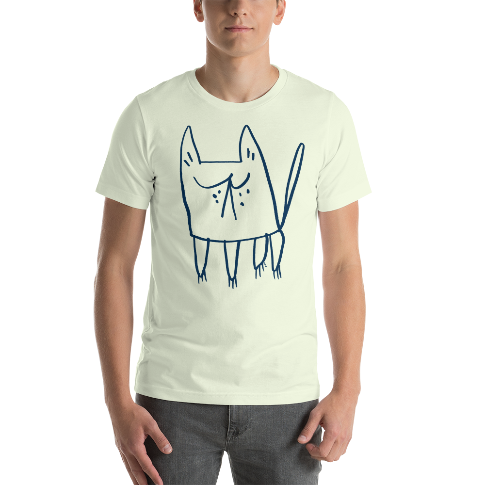 Doodle Kitty Tee Shirt - Unisex Adult