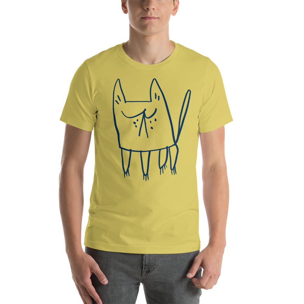 Doodle Kitty Tee Shirt - Unisex Adult