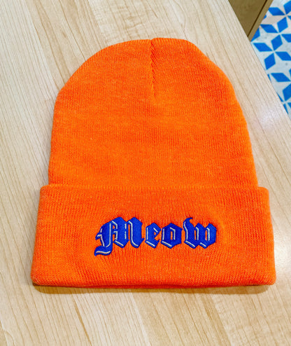 Supah Beanie - EMBROIDERED Meow
