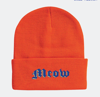 Supah Beanie - EMBROIDERED Meow