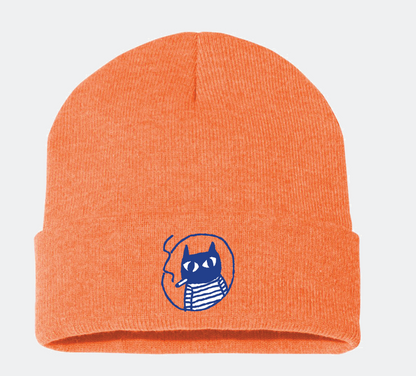 Supah Beanie - EMBROIDERED Lucky Cat