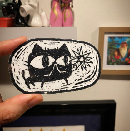 Sticker - Star Cat - Glow in the Dark