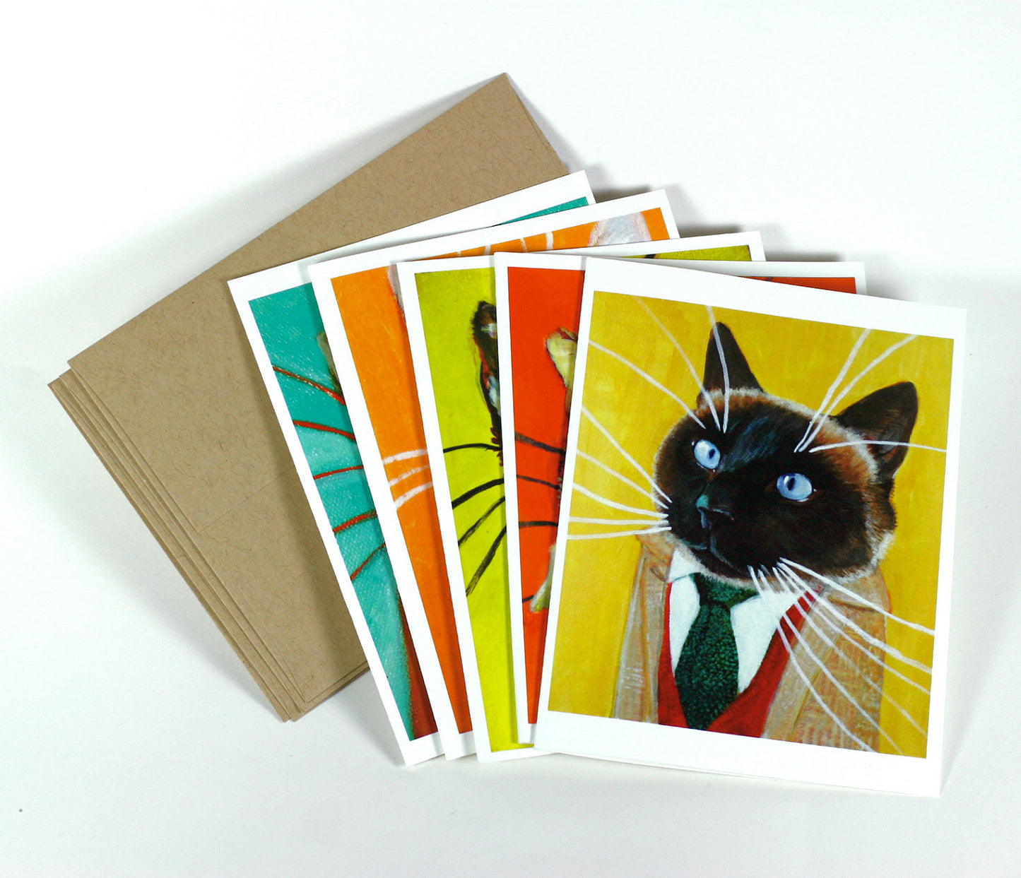 Highly Professional Business Cat Notecard Set