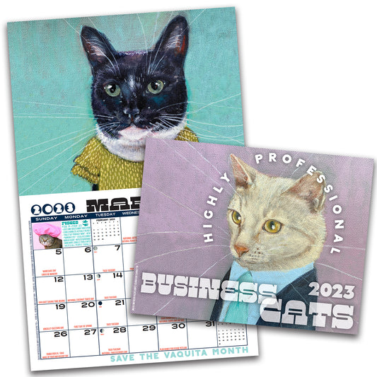 Business Cats Wall Calendar 2023