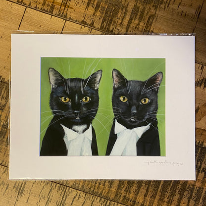 Giclée Print Cats Jasper and Emma