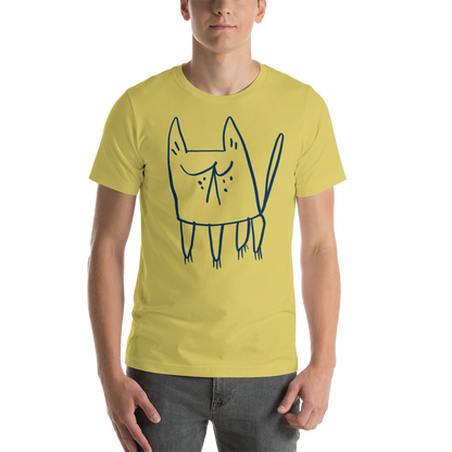 Doodle Kitty Tee Shirt - Unisex Adult